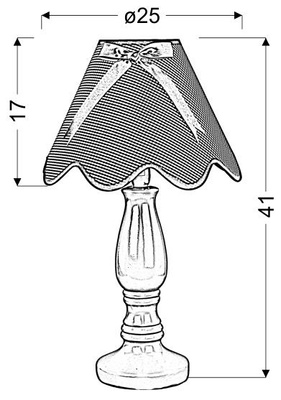 Lampka nocna Lola ceramiczna niebiesko-pistacjowa klasyczna E14 Candellux