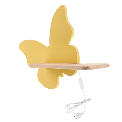 Kinkiet Butterfly IQ Kids do pokoju dziecięcego z półką LED zintegrowany
