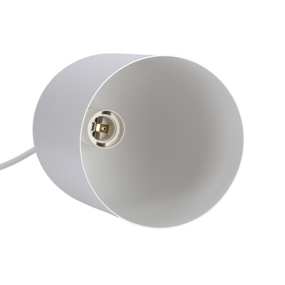 Lampa wisząca Oss Ledea owalna biała do jadalni nad stół 1xE27 metalowa
