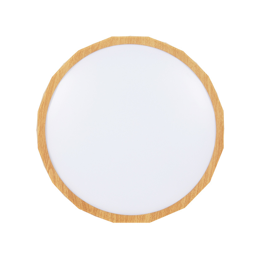 Plafon LED Cadix okrągły 38,5 cm 4000K biały drewniany IP20
