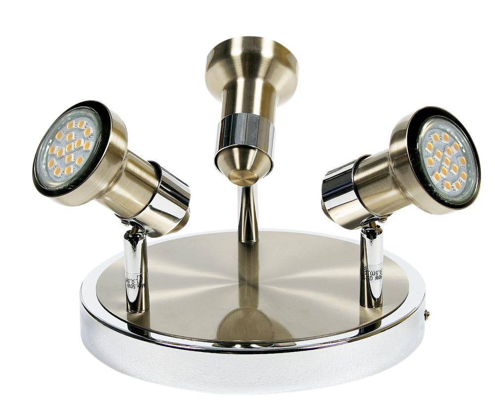Lampa sufitowa Arkon reflektor regulowana 3-punktowa do salonu