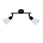 Lampa sufitowa Costa listwa ze szklanymi kloszami regulowana 2-punktowa