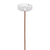 Lampa wisząca Bene kula ażurowa metalowa biała do salonu 1xE27