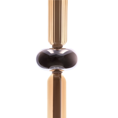 Lampa wisząca Kelly szklana złota pojedyncza do salonu LED 8W 2700K