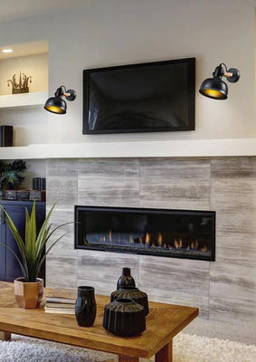 Kinkiet czarny/drewniany regulowany lampa E27 40W Reno 21-76748