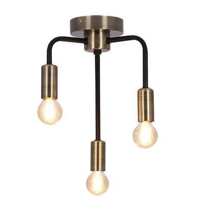 Lampa sufitowa Saga listwa 3-punktowa do salonu metalowa