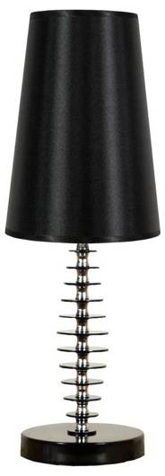 Lampka stołowa czarna drewno/metal Fundi 41-14559